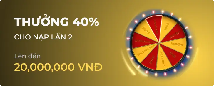 Ưu đãi thưởng 40% nạp lại tại Rio66 Bet APK